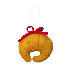 Felt Croissant Ornament