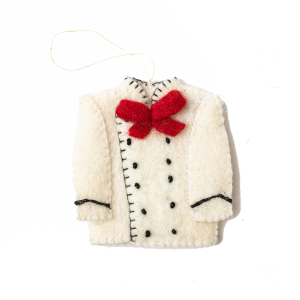 Felt Chef's Jacket Ornament