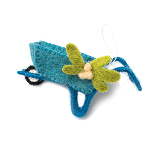 Felt Wheelbarrow Ornament